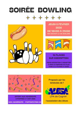 Soirée bowling ALESA LPA Cognin